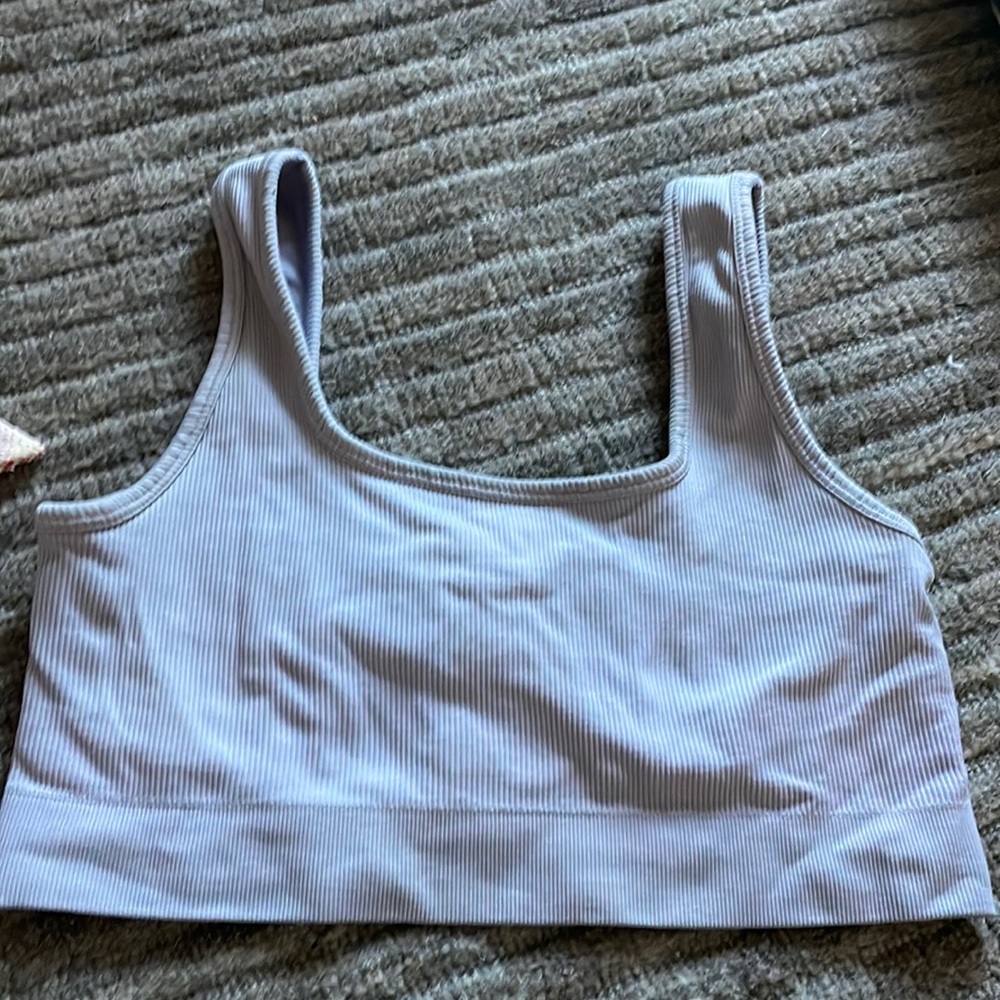 Fabletics Jas sports bra in Hazy Iris size medium.
